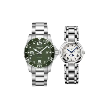 LONGINES Heart Moon Collection Automatic Mechanical Movement Unisex Watch 41mm Green Dial