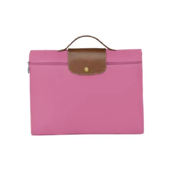 LONGCHAMP Le Pliage Canvas Briefcases Handbags Medium Size Women's Red Peony