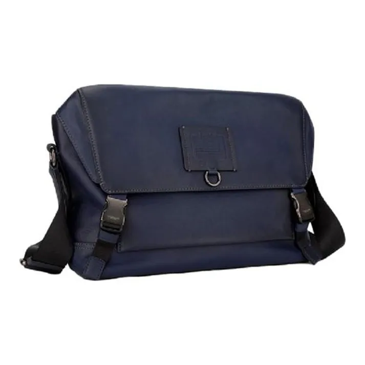COACH Rivington Leather Messenger Bag Briefcase One Shoulder Handbag Men's Dark Blue-1