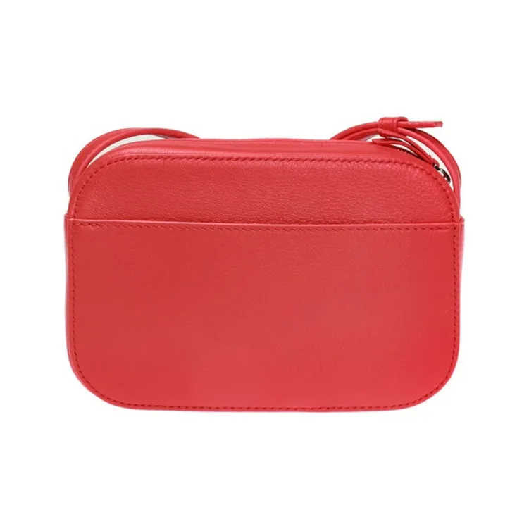 Balenciaga Leather Shoulder Bag, Crossbody Bag Regular Women's Red-2