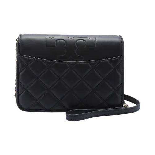 TORY BURCH Leather Portable Crossbody Bag Shoulder Bag Women's Black