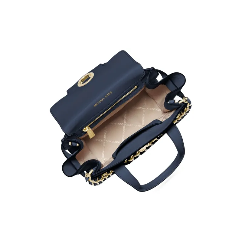 MICHAEL KORS Carmen Artificial Leather Handbag Shoulder Bag Crossbody Bag Extra Small Women's Dark Blue-1