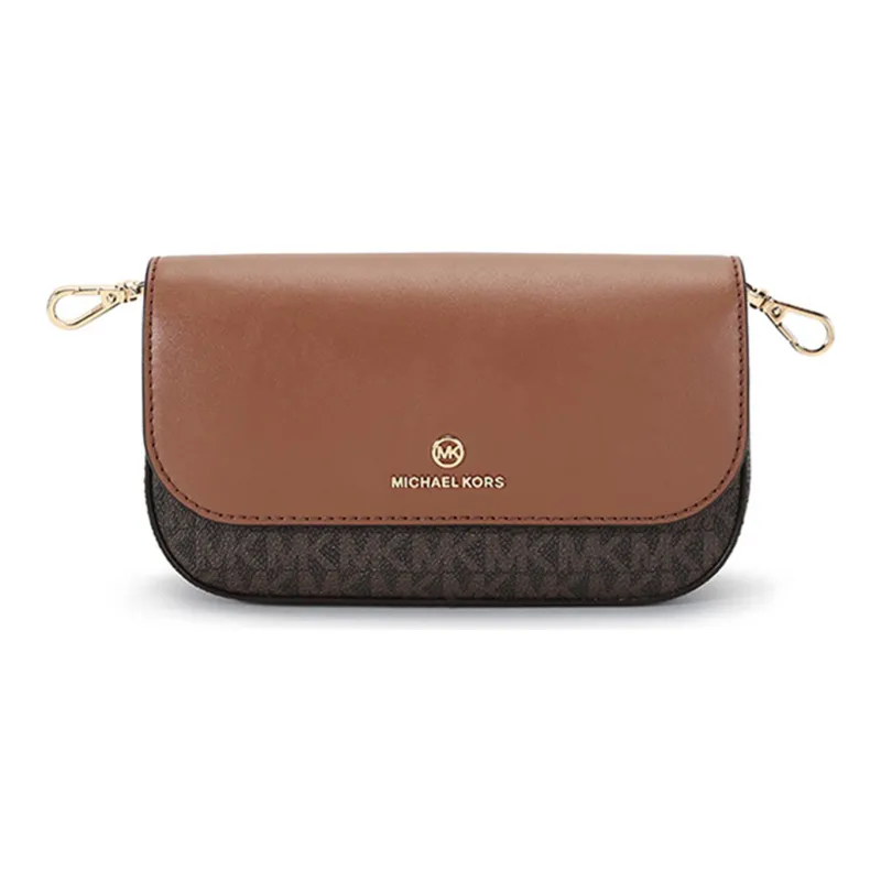 MICHAEL KORS Jet Set Charm Artificial Leather Crossbody Bag, Shoulder Bag Women's Acorn Brown-4