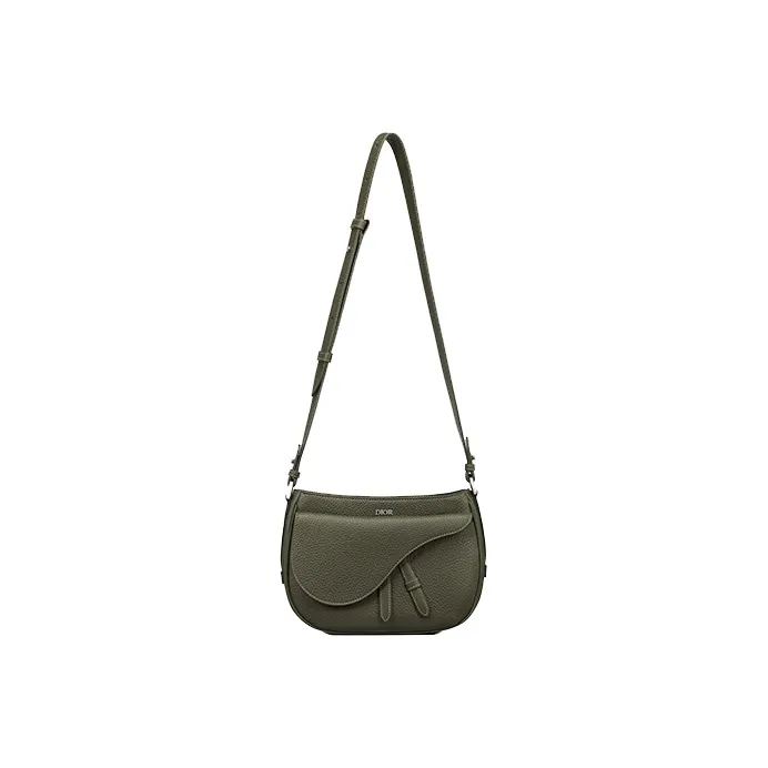 DIOR Saddle Cow Leather Shoulder Bag Crossbody Bag Handbags Mini Men's Olive/Jasper-1