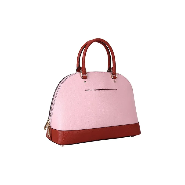 COACH Sierra Leather One Shoulder Handbags Large Size Women's Pink & Red-1