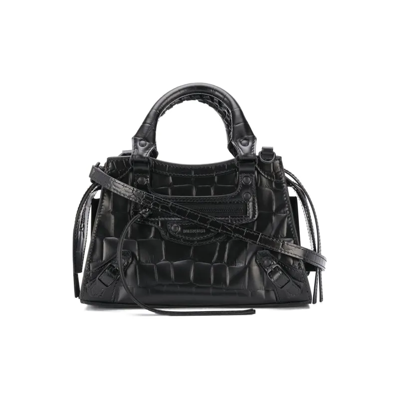 Balenciaga Neo Classic Calfskin Shoulder Bag Crossbody Bag Handbag Mini Women's Black-0