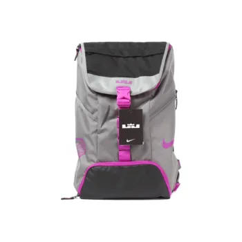 Nike Polyester Backpack Regular Unisex Gray Purple Metallic