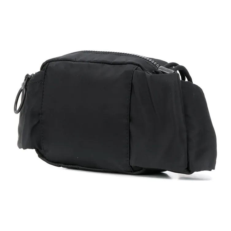 OFF WHITE Nylon Fabric Sling Bag, Fanny Pack Regular Unisex Black-2