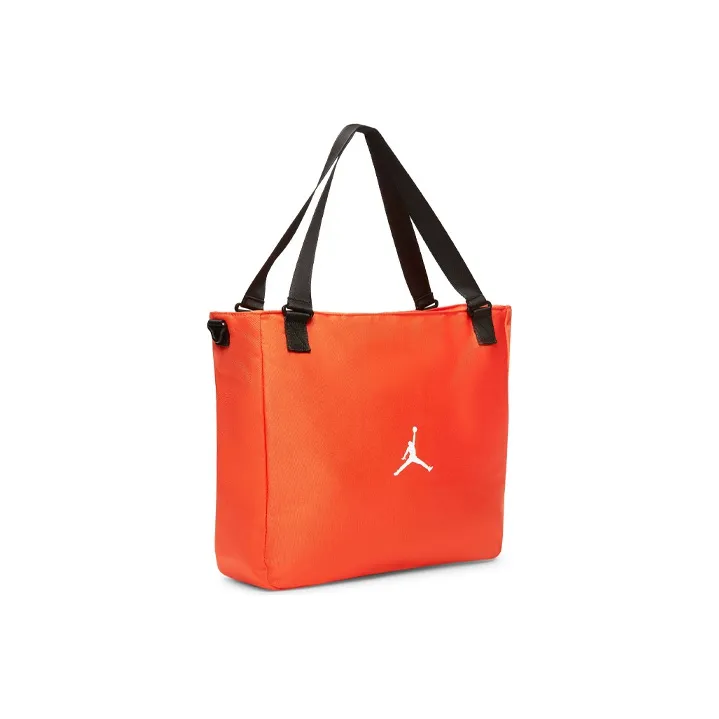 Jordan Polyester With Nylon Fabric Tote Bag, Shopping Bag, Crossbody Bag, Handbag Regular Unisex Orange-1