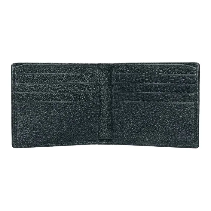 GUCCI Leather Logo Canvas With Leather Canvas Bag Wallets Men's Green & Dark Blue-1