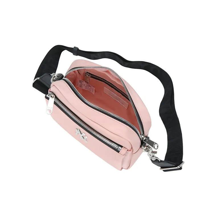 MLB Nylon Fabric Camera Bag, Shoulder Bag, Crossbody Bag Regular Unisex Cherry Blossom Pink-5