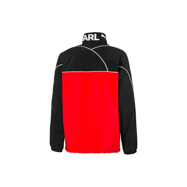 PUMA KARL LAGERFELD Old Buddha Collaboration Jacket Men's Black Red-1