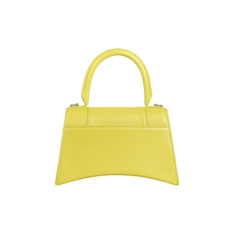 Balenciaga Hourglass Grain Cow Leather Hourglass Bag Handbag Shoulder Bag Crossbody Bag Small Size Women's Yellow-2