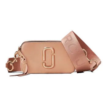 MARC JACOBS Snapshot Leather Shoulder Bag Crossbody Bag Women's Light Pink