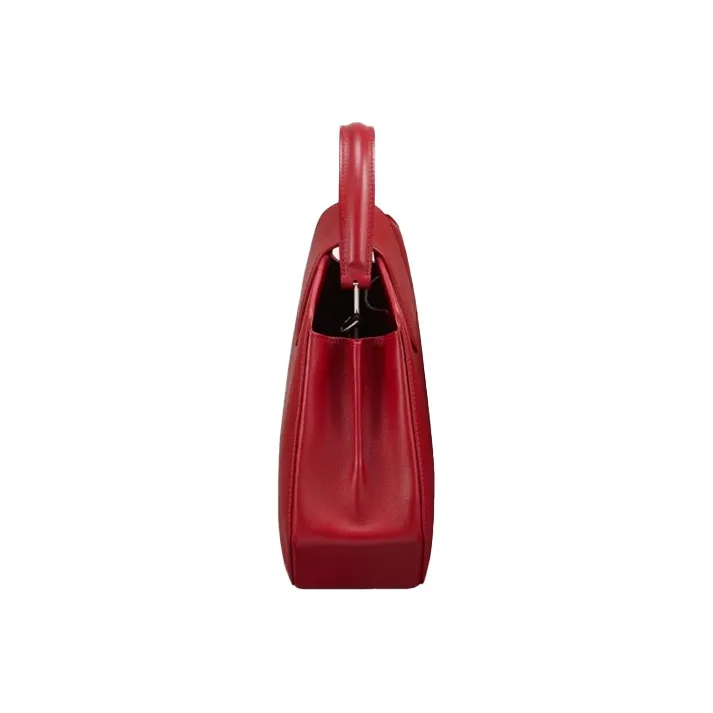 CARTIER GUIRLANDE Calfskin Handbag Shoulder Bag Crossbody Bag Small Size Women's Red-4