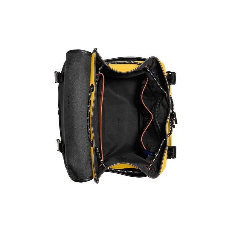 COACH League Cow Leather Backpack Tubas Men's Yellow-2