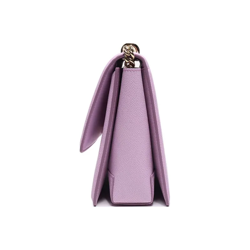 FERRAGAMO Cow Leather Crossbody Bag, Shoulder Bag Women's Pink Purple-2