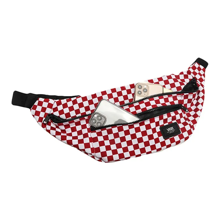 Vans Canvas Canvas Bag Fanny Pack Regular Unisex Red White-4