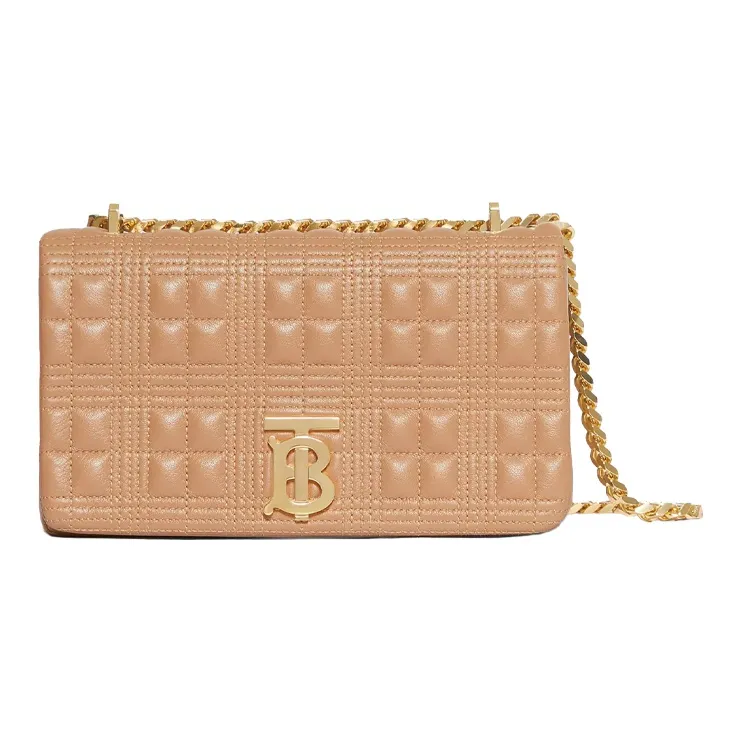 Burberry Lola Bag Lambskin Crossbody Bag Shoulder Bag Women's Camel Light Gold-0