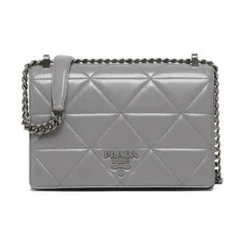 PRADA Sheepskin Chain Bag Crossbody Bag Shoulder Bag Women's Marble Color