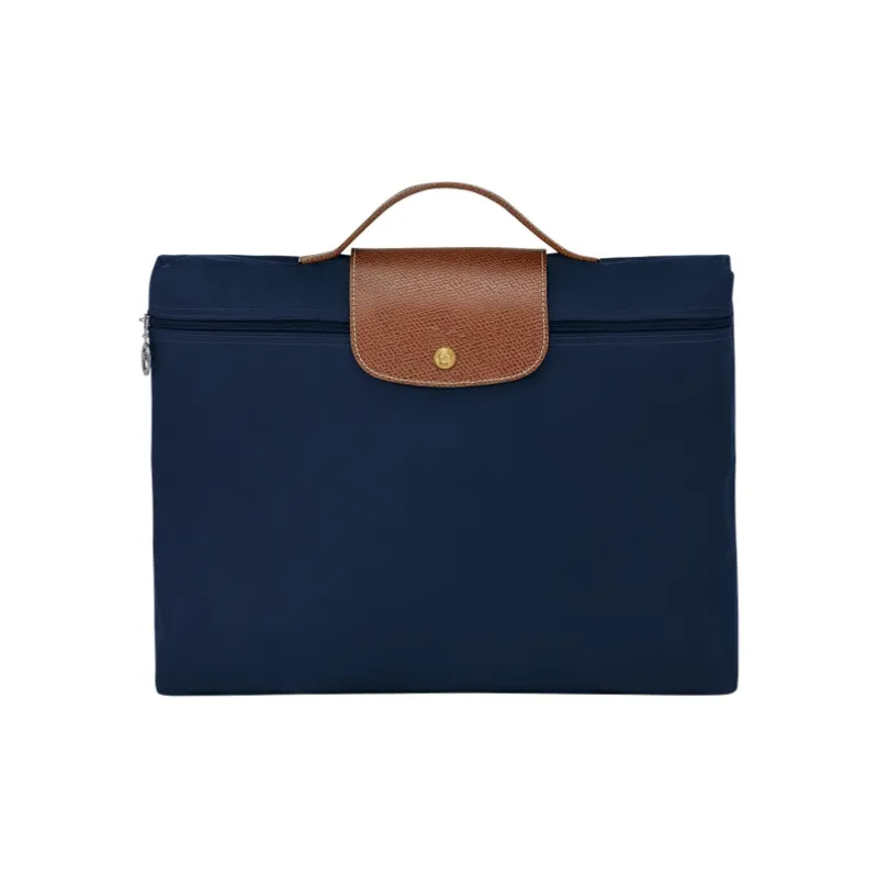 LONGCHAMP Le Pliage Canvas Briefcases Handbags Small Size Women's Dark Blue-0
