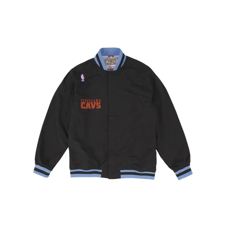 Mitchell Ness Jackets Unisex Black-1