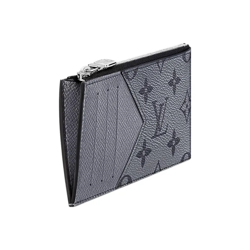 LOUIS VUITTON Coin Card Holder Gunmetal Grey-1