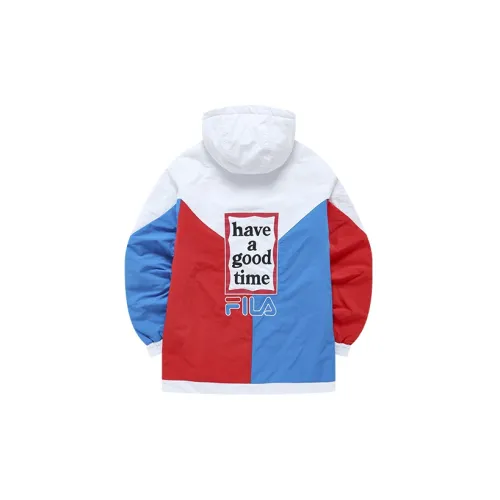 FILA Have A Good Time Collection Puffer Jackets Unisex Standard White