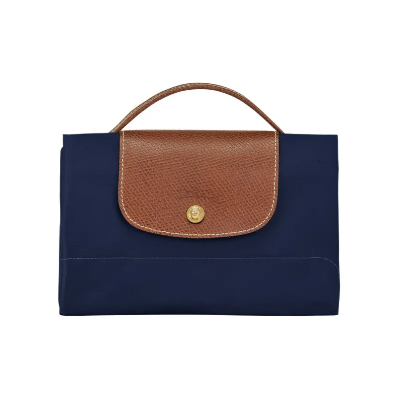 LONGCHAMP Le Pliage Canvas Briefcases Handbags Small Size Women's Dark Blue-1