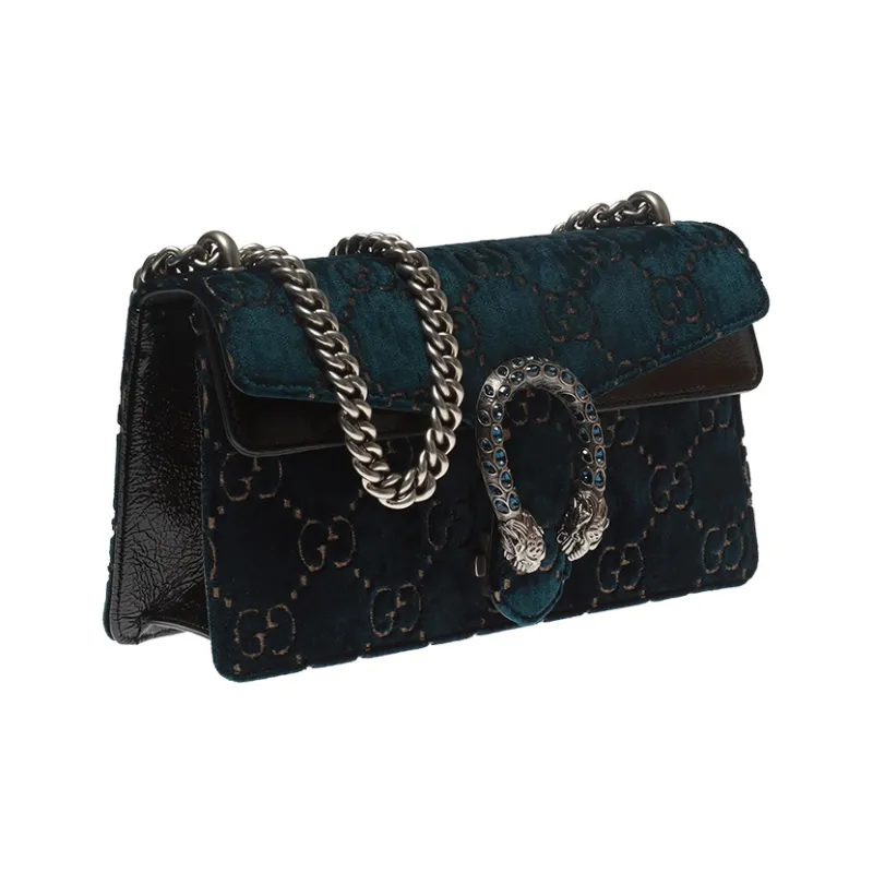 GUCCI Dionysus Velvet Chain Bag Crossbody Bag Shoulder Bag Women's Dark Blue-2
