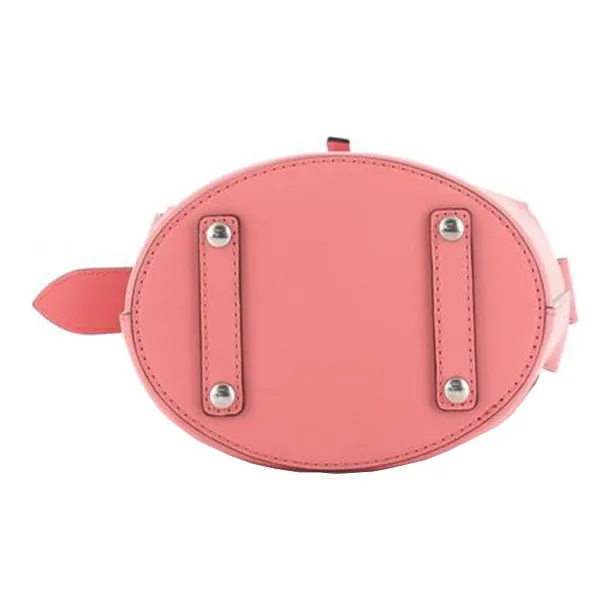 Burberry Leather Bucket Bag, Shoulder Bag, Crossbody Bag, Handbag Small Size Women's Pink-4