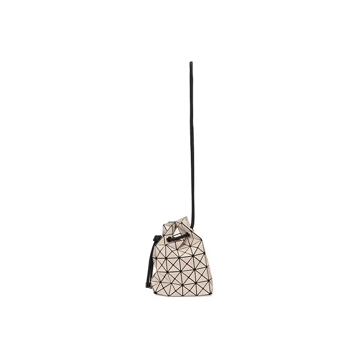 ISSEY MIYAKE Prism Polyester Bucket Bag, Shoulder Bag, Crossbody Bag Women's Beige-0