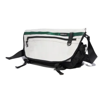 LIVEBOX EN DIRECT Polyester Messenger Bag Fixed Gear Bike Shoulder Bag Crossbody Bag Large Size Unisex White