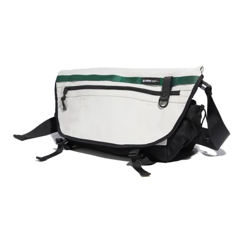 LIVEBOX EN DIRECT Polyester Messenger Bag Fixed Gear Bike Shoulder Bag Crossbody Bag Large Size Unisex White