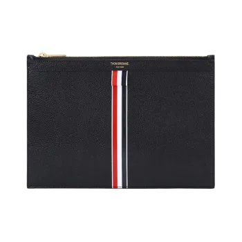THOM BROWNE Vertical Intarsia Stripe Tablet Case