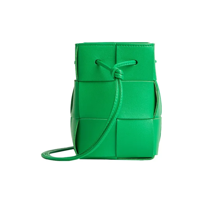 Bottega Veneta CASSETTE Pillow Bag Cow Leather Bucket Bag, Shoulder Bag, Crossbody Bag Regular Women's Green-3