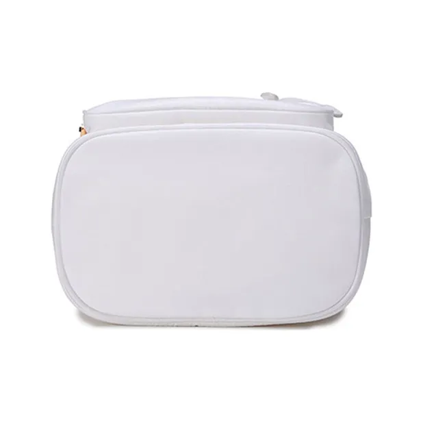 PRADA Nylon Bucket Bags Crossbody One Shoulder Handbags Women's White-4