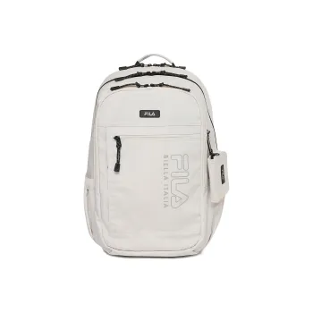 FILA Nylon Backpack Combo Bag Regular Men's Ecru