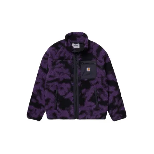 Carhartt WIP Velvet Jackets Unisex Camouflage Purple