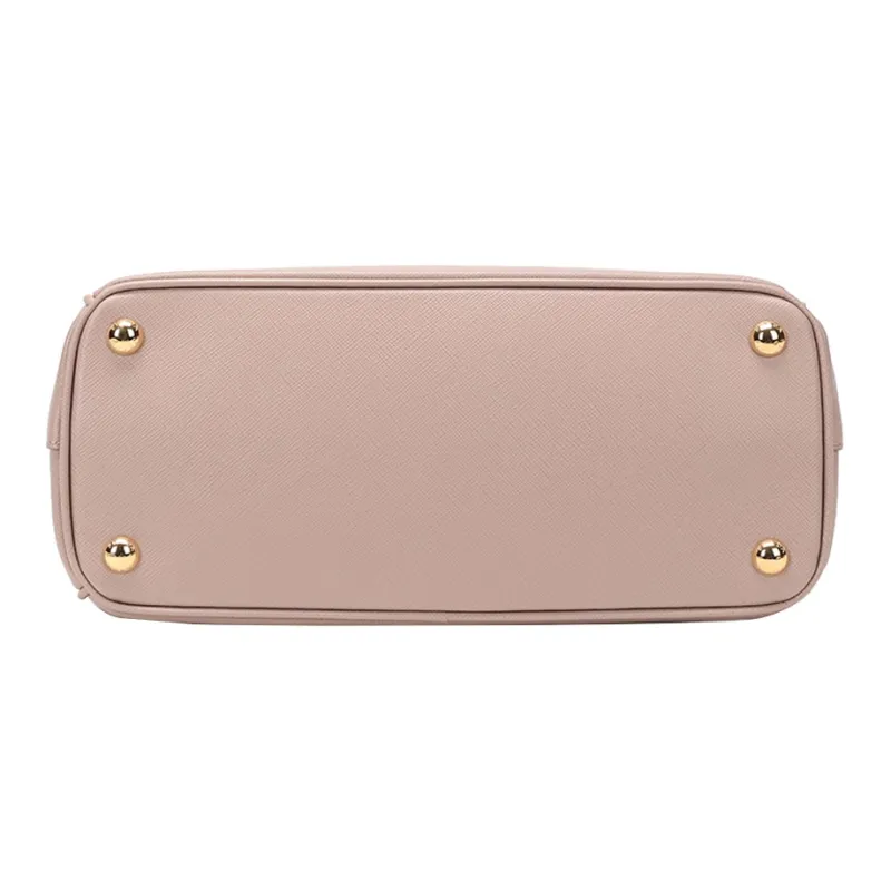 PRADA Cow Leather Handbag Crossbody Bag Shoulder Bag Regular Women's Apricot-5