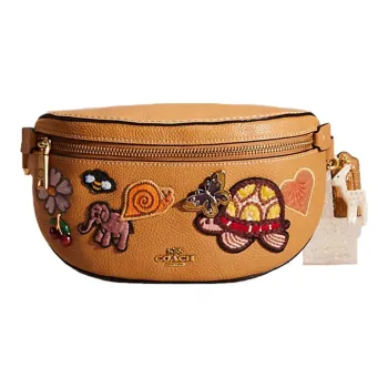 COACH Bethany Leather Crossbody Bag Fanny Pack Sling Bag Small Size Women's Toffee Brown