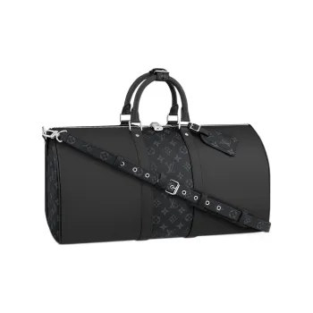 LOUIS VUITTON Keepall Bandouliere 50 Black