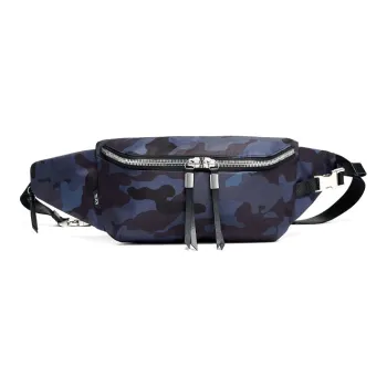 TUMI Elastic Nylon One Shoulder Crossbody Sling Bags Men's Camouflage Blue