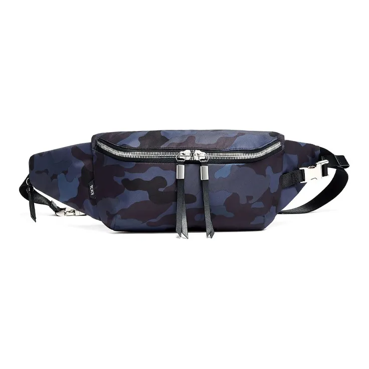 TUMI Elastic Nylon One Shoulder Crossbody Sling Bags Men's Camouflage Blue-0