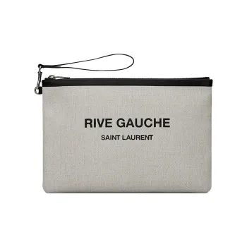 SAINT LAURENT Rive Gauche Logo Pouch