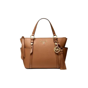 MICHAEL KORS MK Sullivan Leather Shoulder Bag Crossbody Bag Handbag Small Size Women's Brown