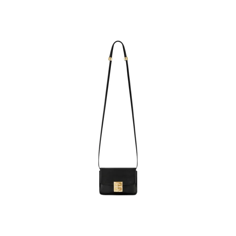 GIVENCHY 4G Cow Leather Shoulder Bag, Crossbody Bag Small Size Women's Black-2