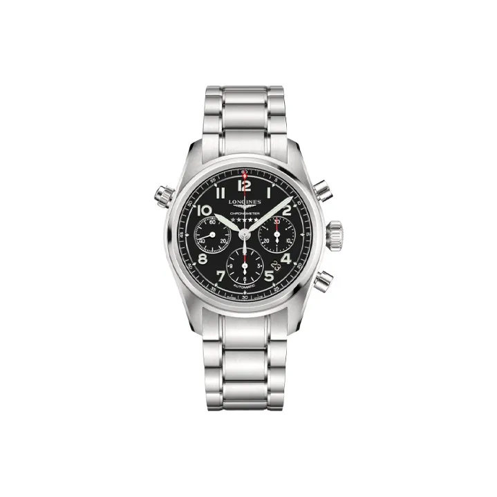 LONGINES Spirit Collection Automatic Mechanical Movement Men's Watches Watch 42mm Black Dial L3.820.4.53.6-0