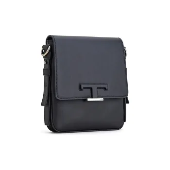 TOD'S Timeless Cow Leather Shoulder Bag, Crossbody Bag Mini Men's Black