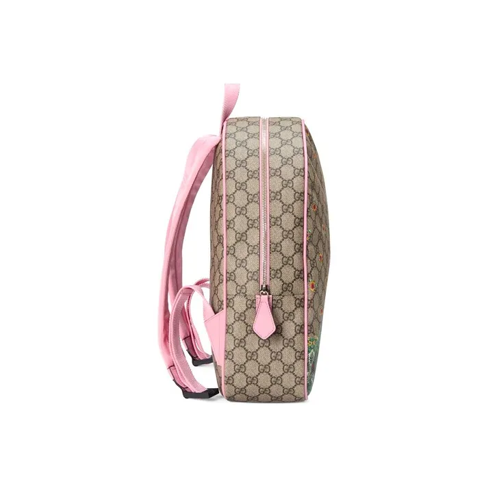 GUCCI Collaboration Canvas Backpack Kids' Ebony/Pink-2